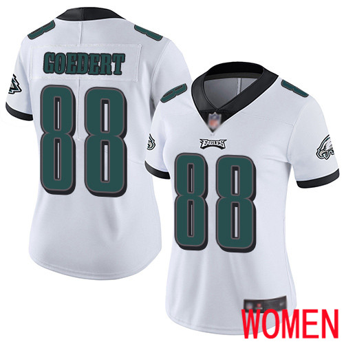Women Philadelphia Eagles #88 Dallas Goedert White Vapor Untouchable NFL Jersey Limited Player Football